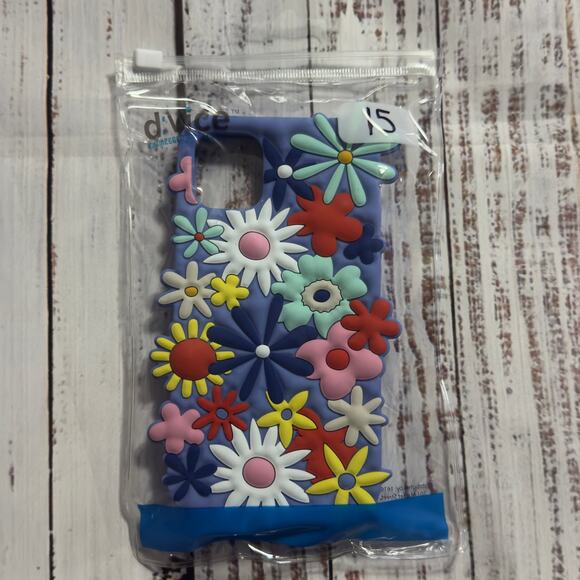 Colorful 3D Floral Phone Case - Fits iPhone 15 - Picture 1 of 4